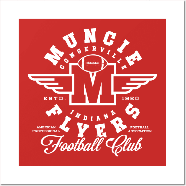 Muncie Flyers Football Wall Art by MindsparkCreative